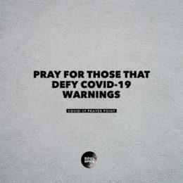 COVID-19 prayer point
