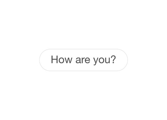 how are you written in chat box