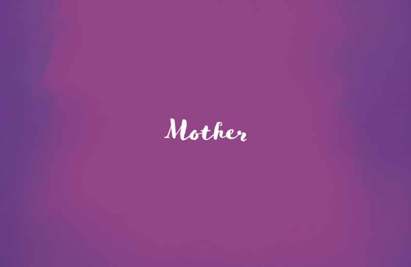 mothers day thoughts on a purple background