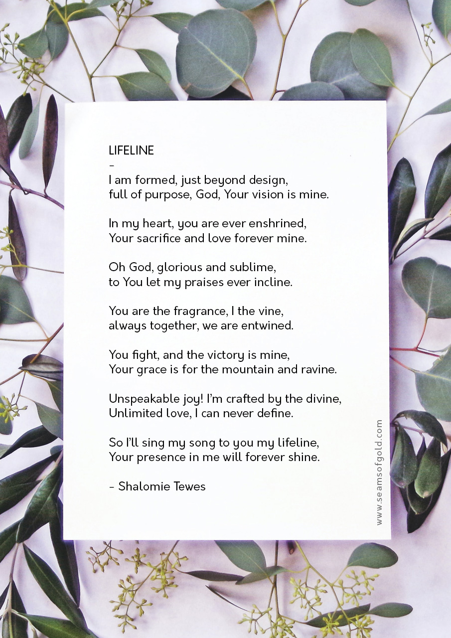 poem on paper placed on leaves